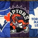 Toronto Blue Jays Raptors Maple Leafs Flag 3x5 ft Sports Banner Man-Cave Toronto Blue Jays Raptors Maple Leafs Flag 3x5 ft Sports Banner Man-Cave