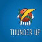 Oklahoma City Thunder Logo US Flag 3X5Ft Polyester Banner USA Digital Print Oklahoma City Thunder Logo US Flag 3X5Ft Polyester Banner USA Digital Print