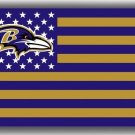 Custom Football Team Memorable Flag 90x150cm 3x5ft Ravens Live 1