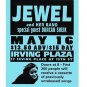 Jewel 1996 Irving Plaza NYC Concert Handbill Tragically Hip Luna Stereolab Pulp