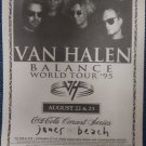 Van Halen 1995 Jones Beach Newspaper Concert AD Van Halen 1995 Jones Beach Newspaper Concert AD
