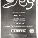 Yes 1994 Madison Square Garden Newspaper Concert AD