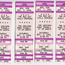 Red Hot Chili Peppers 1991 (6) Unused Unicorn Concert Tickets