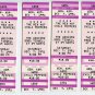 Red Hot Chili Peppers 1991 (6) Unused Unicorn Concert Tickets