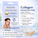 Precision Beauty Collagen Under-Eye Pads Hydrate & Renew 8 Pairs New In Box ������