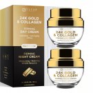 Clear Beauty Collagen Anti-Aging Day & Night Cream Duo Pack, Hydrating Firming