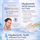 Precision Beauty Hyaluronic Acid Under-Eye Pads Hydrate & Renew – 8 Pairs – New