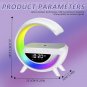 G-Wireless Charging Light,Wireless Charging Clock Alarm Desk Lamp All-in-one