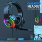 3.5mm Gaming Headset Microphone LED Headphones Stereo Bass Surround for PC XBox