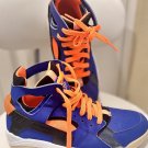 Nike Flight Huarache (GS) Kids Sz 5.5Y Blue Orange 705281-400 Sneakers