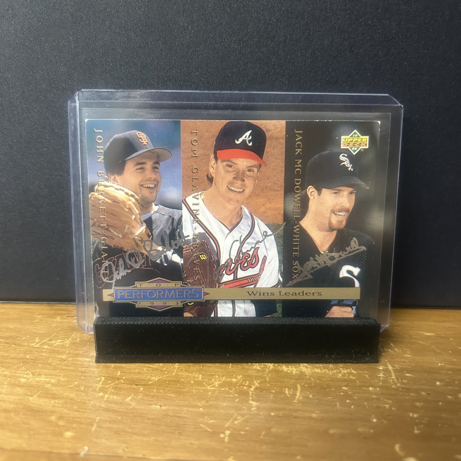 1994 Upper Deck John Burkett/Tom Glavine/Jack McDowell #306 Top Performers