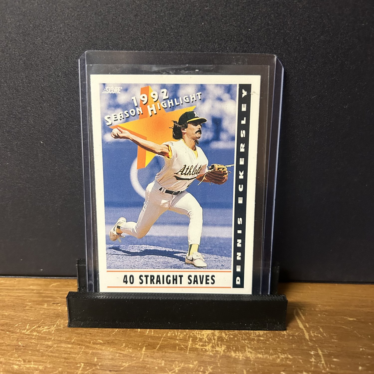 1993 Score Dennis Eckersley #513 Highlight