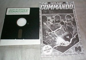 COMMANDO &acirc;�� Commodore C-64 Arcade Type Game &acirc;�� Data East