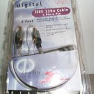 IEEE 1394 Cable 4 Pin-4 Pin Zenith 6 Feet Ft NEW