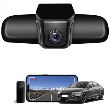 Front 4K & Rear 1080P Dash Cam for Audi 2019-2025 A4 A6 Allroad A3 A5 Q5 S6 Q8