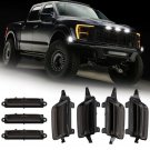 7pc LED Smoked Grille & Side Marker Light Kit F&R For Ford F150 Raptor 2021-2025