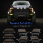 7pc LED Smoked Grille & Side Marker Light Kit F&R For Ford F150 Raptor 2021-2025