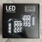 4.5in 270° 2PCS Wide Beam LED Pod Lights w Amber Side Marker Truck ATV SUV UTV