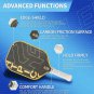 HTPICK Gold Titanium Weaved Pickleball Paddle 3K Raw T700 Carbon Fiber