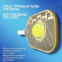 HTPICK Gold Titanium Weaved Pickleball Paddle 3K Raw T700 Carbon Fiber