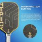 HTPICK Gold Titanium Weaved Pickleball Paddle 3K Raw T700 Carbon Fiber