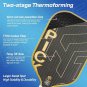 HTPICK Gold Titanium Weaved Pickleball Paddle 3K Raw T700 Carbon Fiber