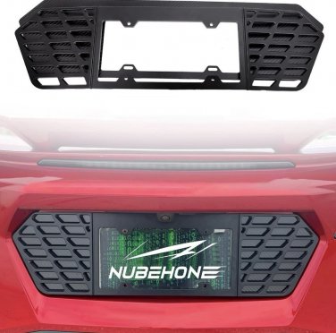 C8 Corvette Rear License Plate Frame Real Carbon Fiber 2020&acirc;��2025 Stingray Z51
