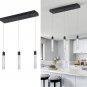 NEW! Black 3 Light Modern Pendant LED Kitchen/Home Fixture. Adjustable! Dims!