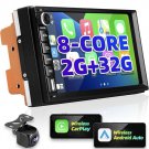 7 Inch Universal 2+32GB Android 12 CarPlay Car Stereo Navi BT GPS Double 2 DIN