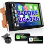 7 Inch Universal 2+32GB Android 12 CarPlay Car Stereo Navi BT GPS Double 2 DIN