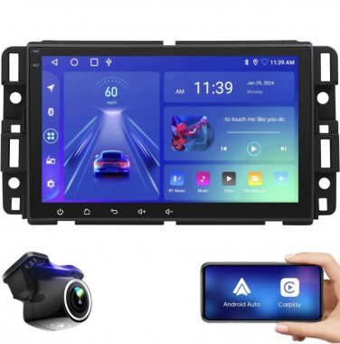 8" Car Stereo 2G+64GB GPS Camera Android 12 for Silverado Sierra Yukon Enclave
