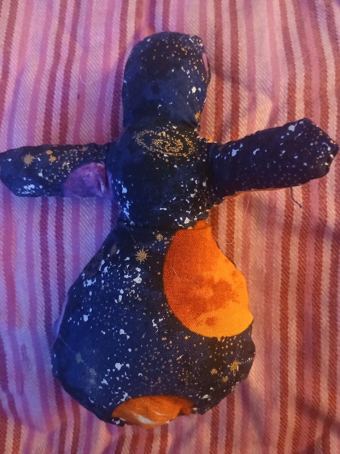 handmade poppet doll space theme