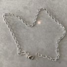 Silver Textured Link Chain