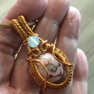 Jalisco Opal and Aquamarine Pendant