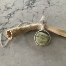 Lime Jasper and Amethyst Pendant