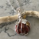 Red Jasper Pumpkin Pendant