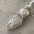 Flashy moonstone Flower Pendant