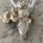 Flashy moonstone Flower Pendant