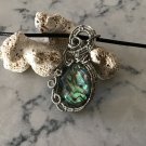 Faceted Abalone Pendant