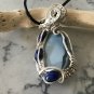 Lapis and Blue Opal Pendant