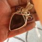Purple Labradorite and Amethyst Pendant