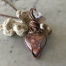 Candy Cane Heart Pendant