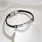 Engraved Stainless Steel Name Bracelet &acirc;�� Braided Leather, Personalized Gift - MSRP $39.99/&Acirc;&pound;29.99