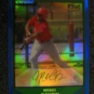 Micheal Bourn 2007 Bowman Chrome Blue Refractor rookie card Huston Astros