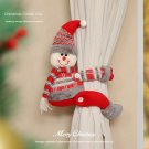 Christmas Curtain Tiebacks – Snowman, Santa & Reindeer Fabric Curtain Clips and Clamps