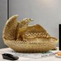 Bronze Nautilus Eagle Resin– Decorative Home Bar Cabinet Statue Gift