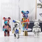 27cm Graffiti Bear Statue – Resin Paint Block Bear Desktop Sculpture 27cm Graffiti Bear Statue – Resin Paint Block Bear Desktop Sculpture