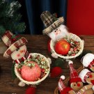 Christmas Santa Candy Basket – Holiday Gift Holder with Snowman & Elk Christmas Santa Candy Basket – Holiday Gift Holder with Snowman & Elk