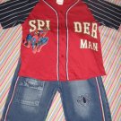 SPIDER-MAN DENIM SHORTS & TOP SET