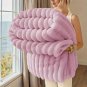 Warm Striped Fleece Blanket &acirc;�� Ultra Soft Microfiber Throw for Couch and Bed, All Seasons Use